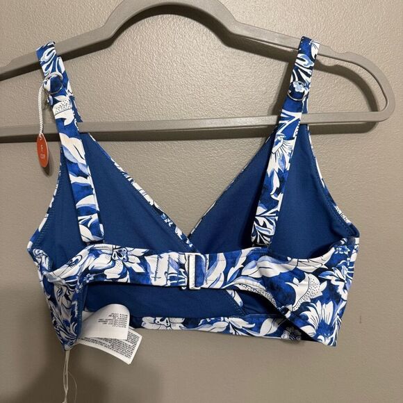 Seafolly Women's Standard F Cup Cross Front Bra Bikini Top Swimsuit size 6 - Picture 3 of 7